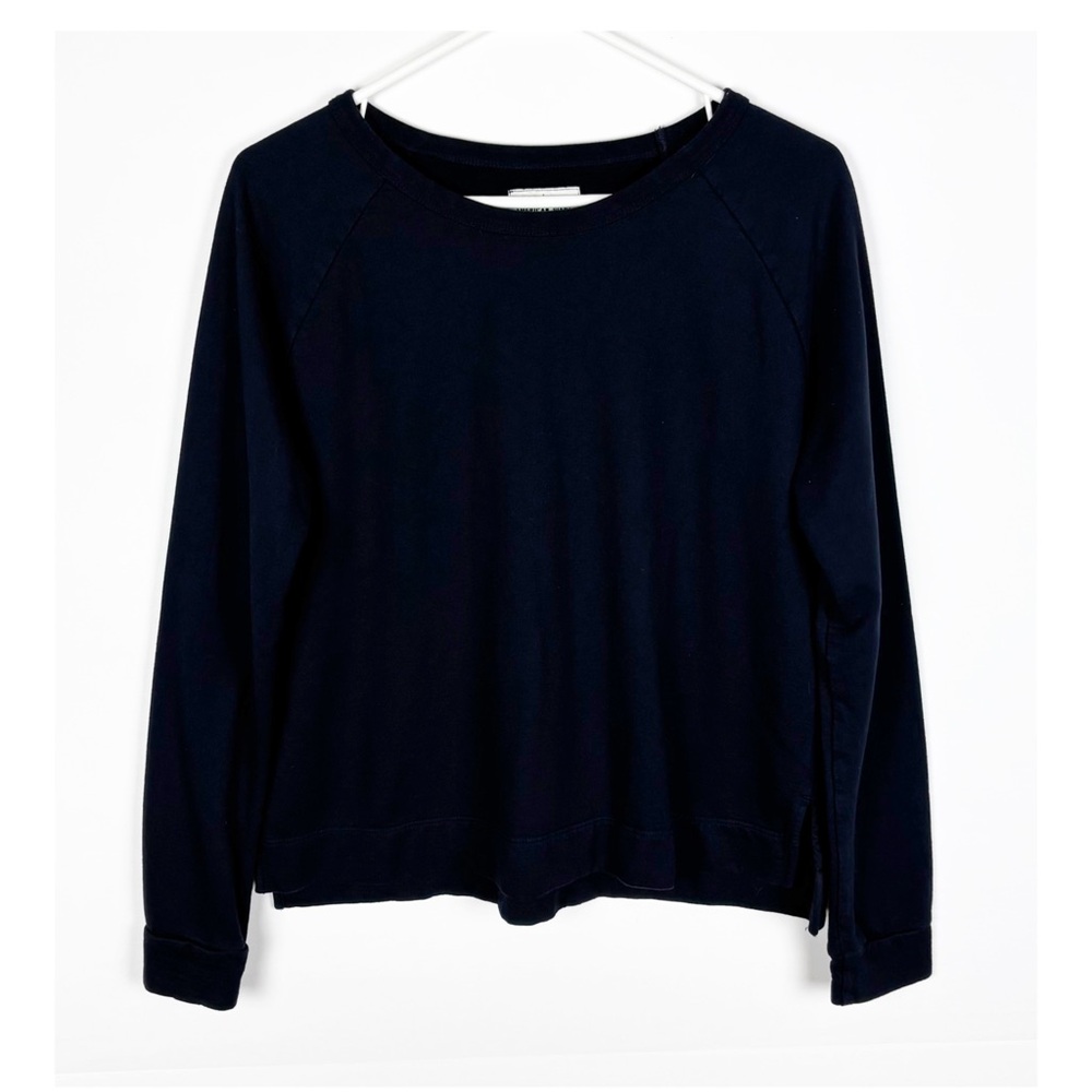 American Giant Women’s Size Small Black Crewneck Pullover Sweatshirt - Picture 5 of 5
